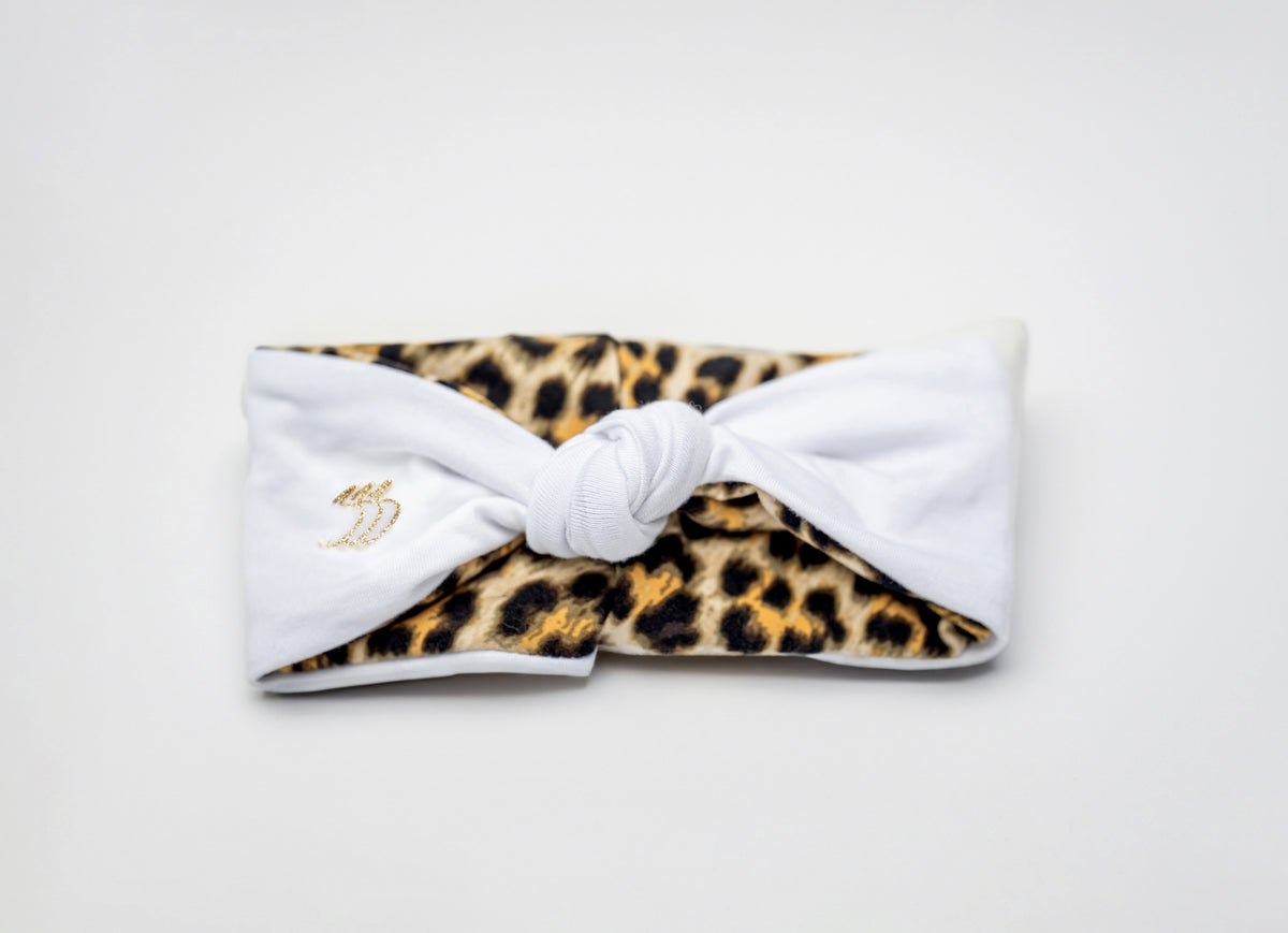 Cream & Cheetah Knotband